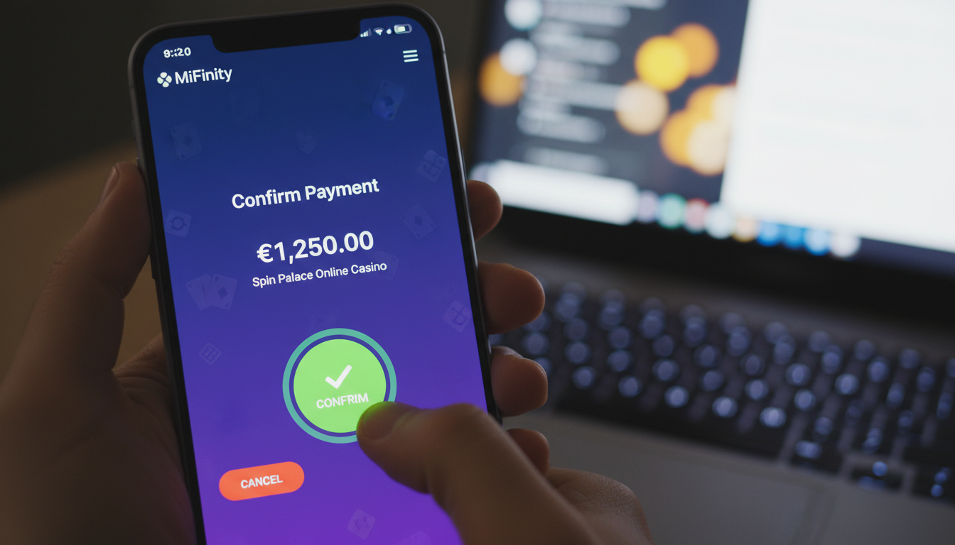Interfejs płatności MiFinity w mobilnym kasynie
